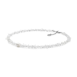 Colier cu rock crystal si perla DiAmanti 244-31-G